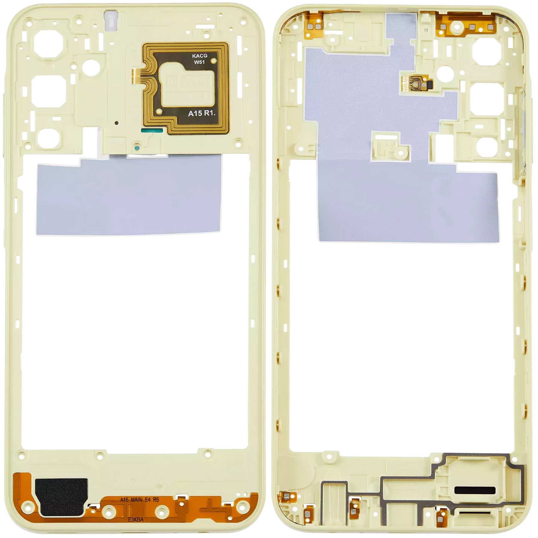 Mid-Frame Housing Compatible For Samsung Galaxy A15 5G (A156 / 2023) (Personality Yellow)