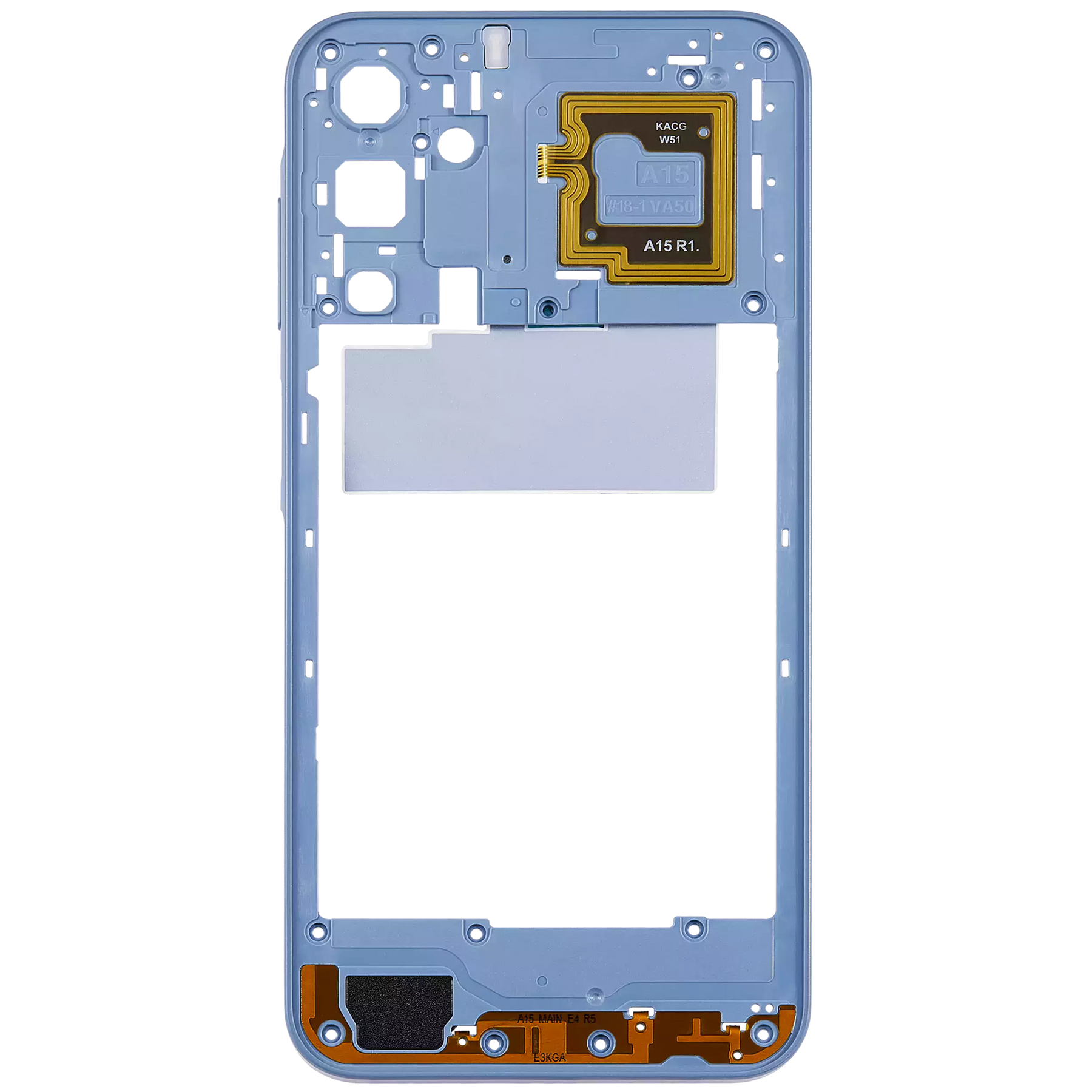 Mid-Frame Housing Compatible For Samsung Galaxy A15 5G (A156 / 2023) (Optimistic Blue)