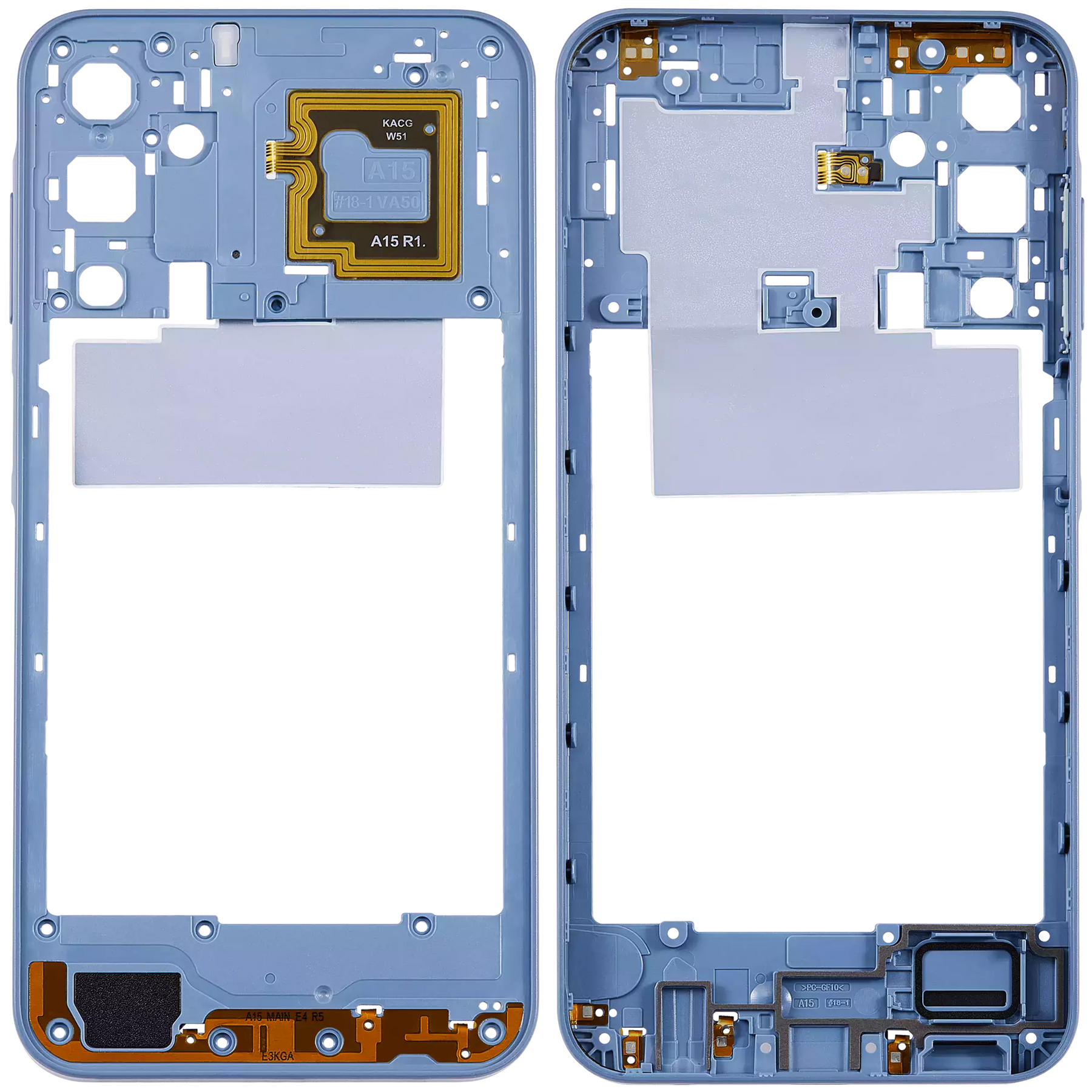 Mid-Frame Housing Compatible For Samsung Galaxy A15 5G (A156 / 2023) (Optimistic Blue)