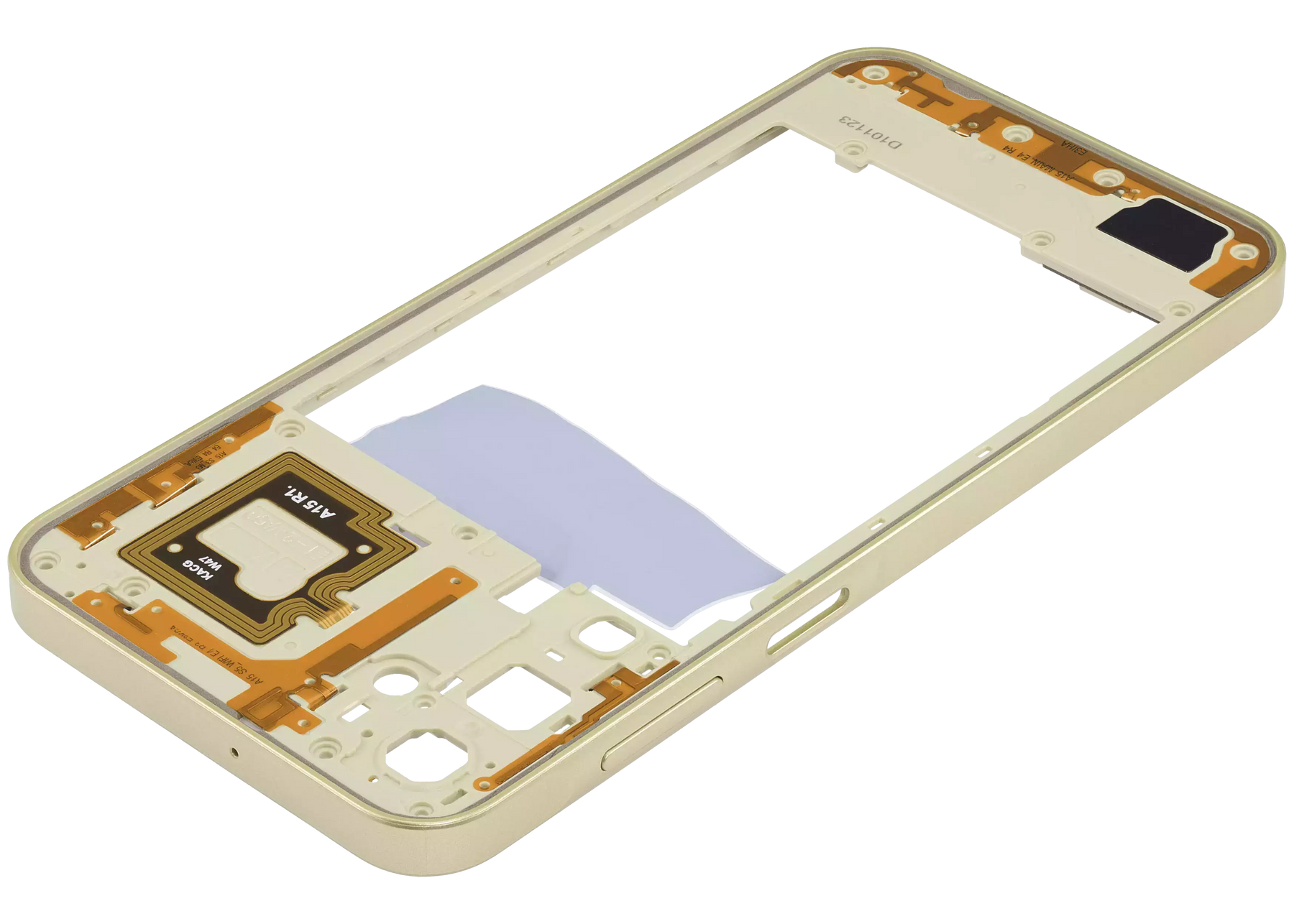 Mid-Frame Housing Compatible For Samsung Galaxy A15 (A155 / 2023) (Personality Yellow)