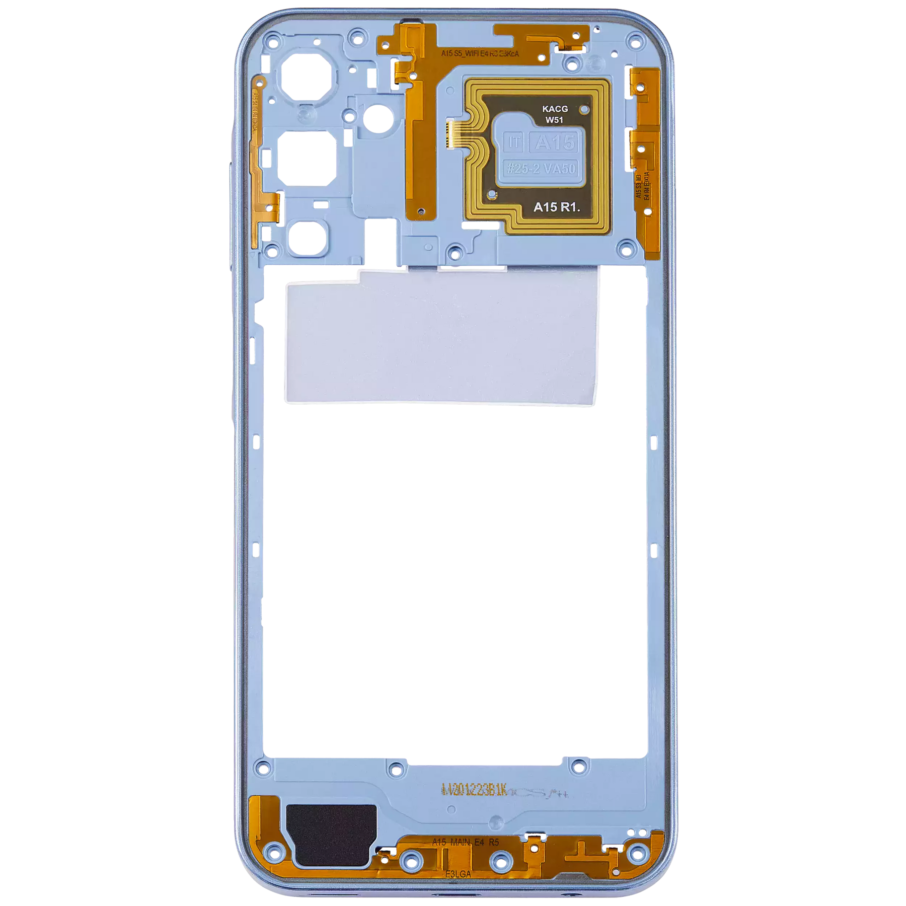 Mid-Frame Housing Compatible For Samsung Galaxy A15 (A155 / 2023) (Optimistic Blue)