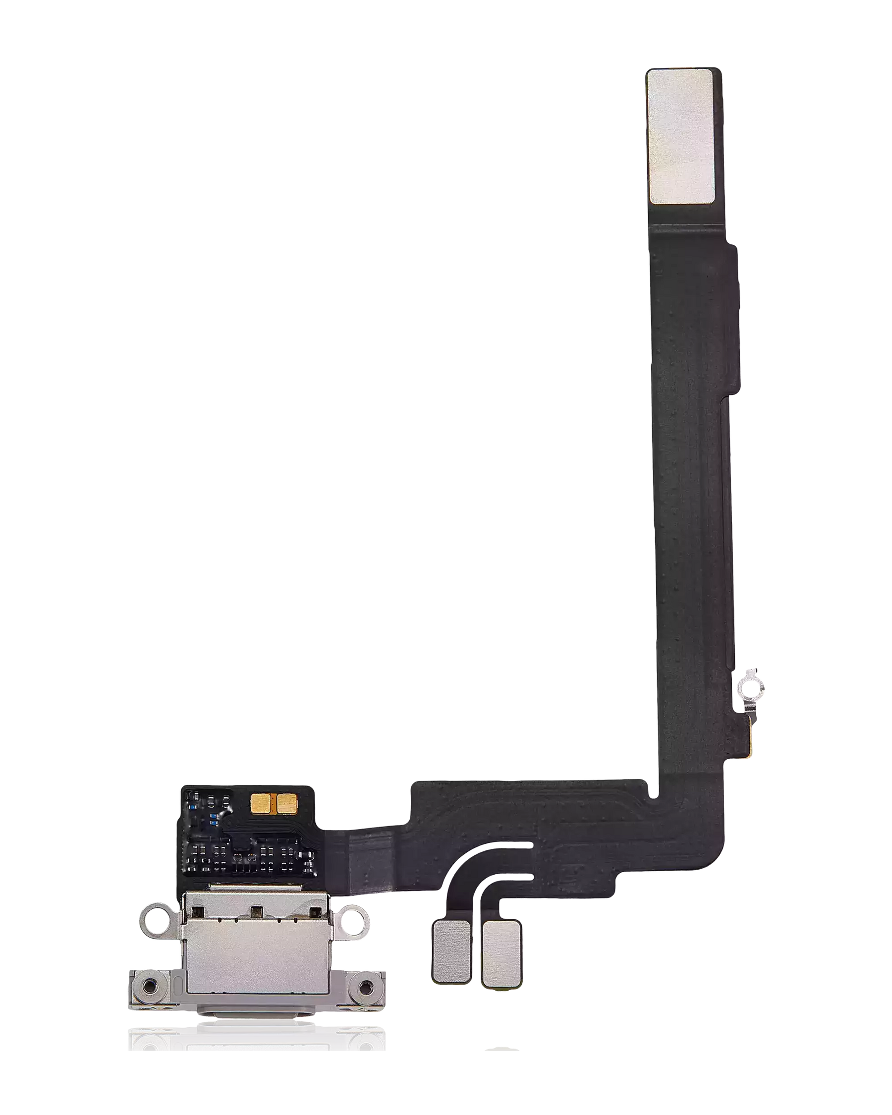 Charging Port Flex Cable Compatible For iPhone 16 Pro Max (Premium) (White Titanium)
