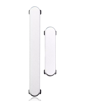 Hard Buttons (Power / Volume) Compatible For Samsung Galaxy S24 5G / 24 Plus 5G (Premium) (Marble Grey)