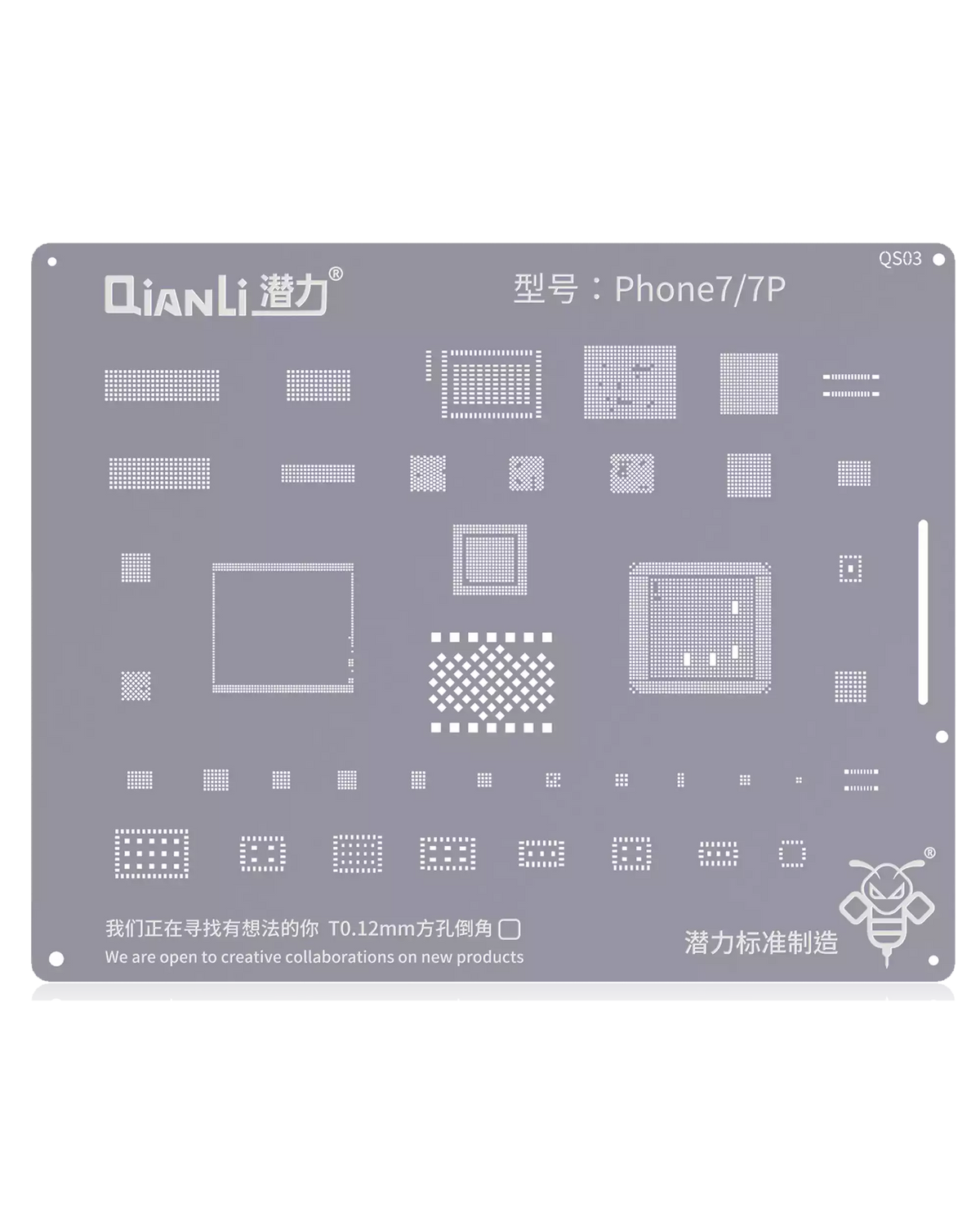 Bumblebee Stencil (QS03) For iPhone 7 / 7 Plus (Qianli)