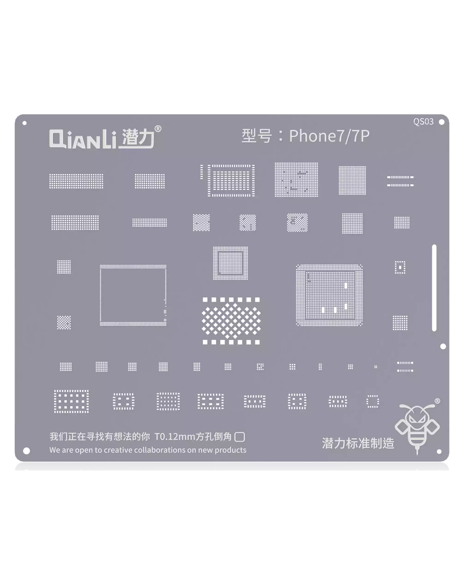 Bumblebee Stencil (QS03) For iPhone 7 / 7 Plus (Qianli)
