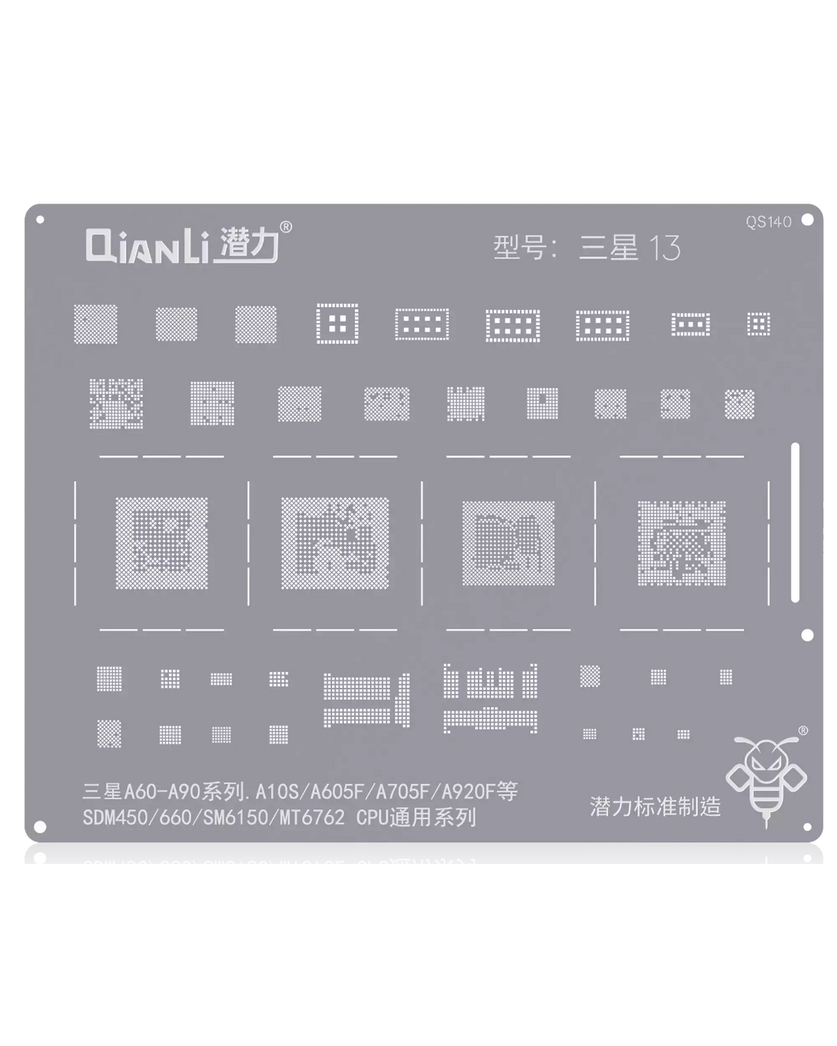 Bumblebee Stencil (QS140) For Samsung A60 To A90 Series (A10S / A605F / A705F / A920F / SDM450 / 660 / SM6150) MT6762 CPU Universal (Qianli)