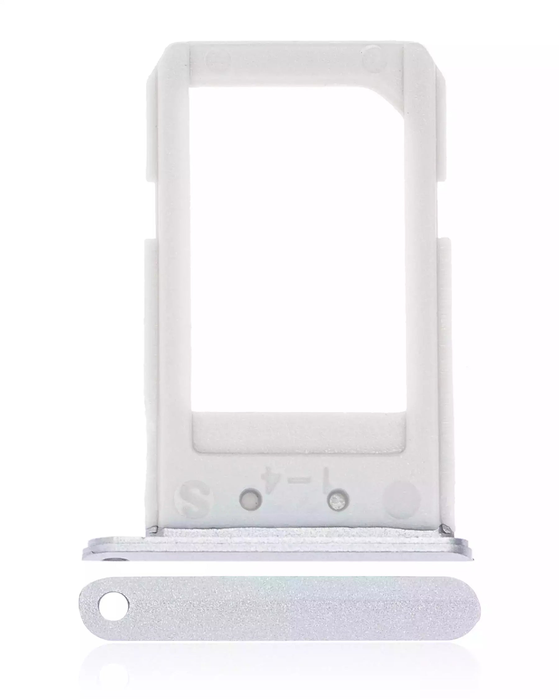 Sim Card Tray Replacement  Compatible For Samsung Galaxy S6 Edge Plus (White Pearl / Silver)