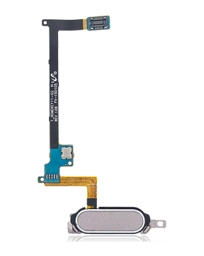 Home Button With Flex Compatible For Samsung Galaxy Note 4 Replacement (Gold)