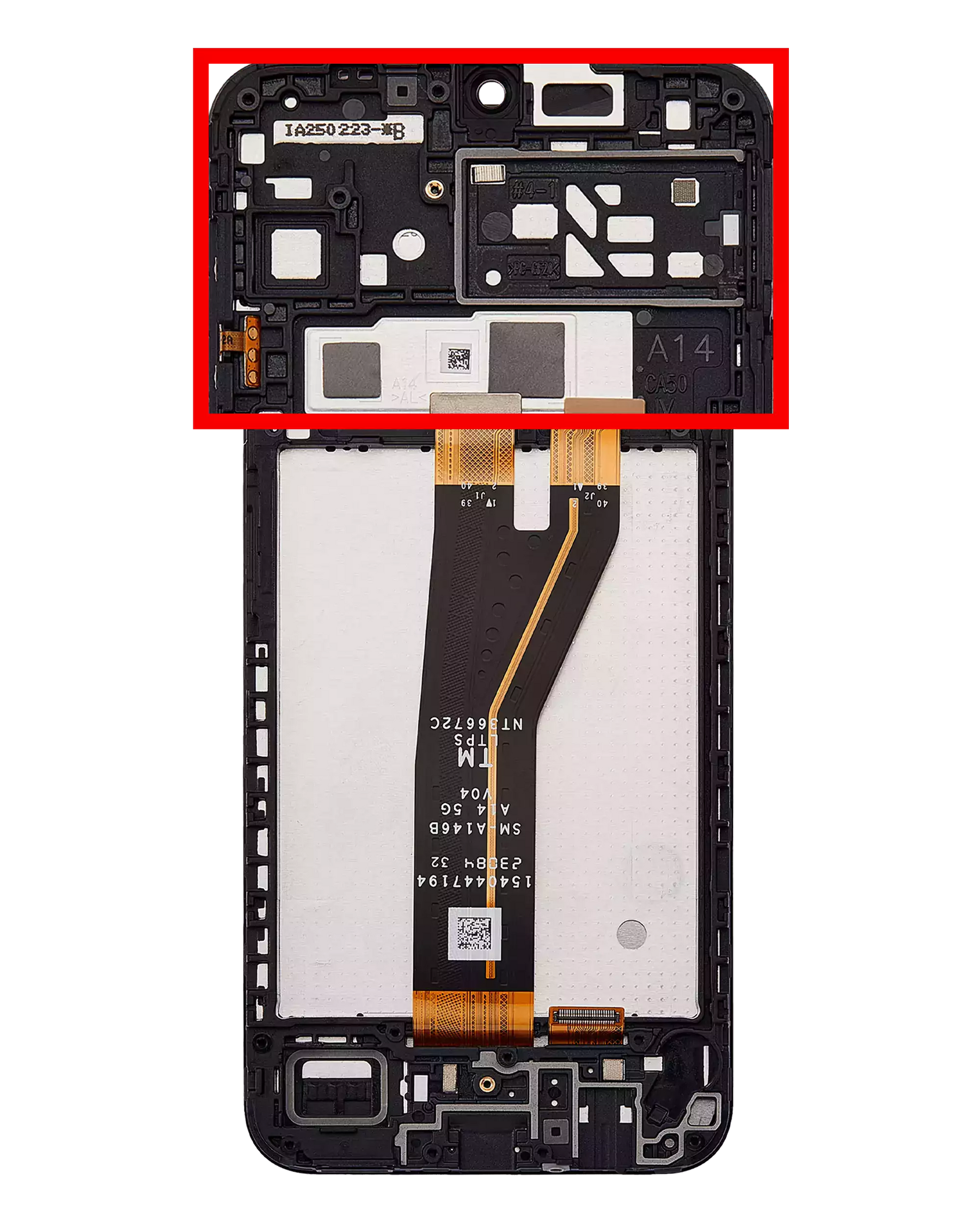 LCD Assembly With Frame Compatible For Samsung Galaxy A14 4G (A145F / A145M / 2023) / A14 5G (A146B / 2023) (International Version) (Refurbished) (All Colors)
