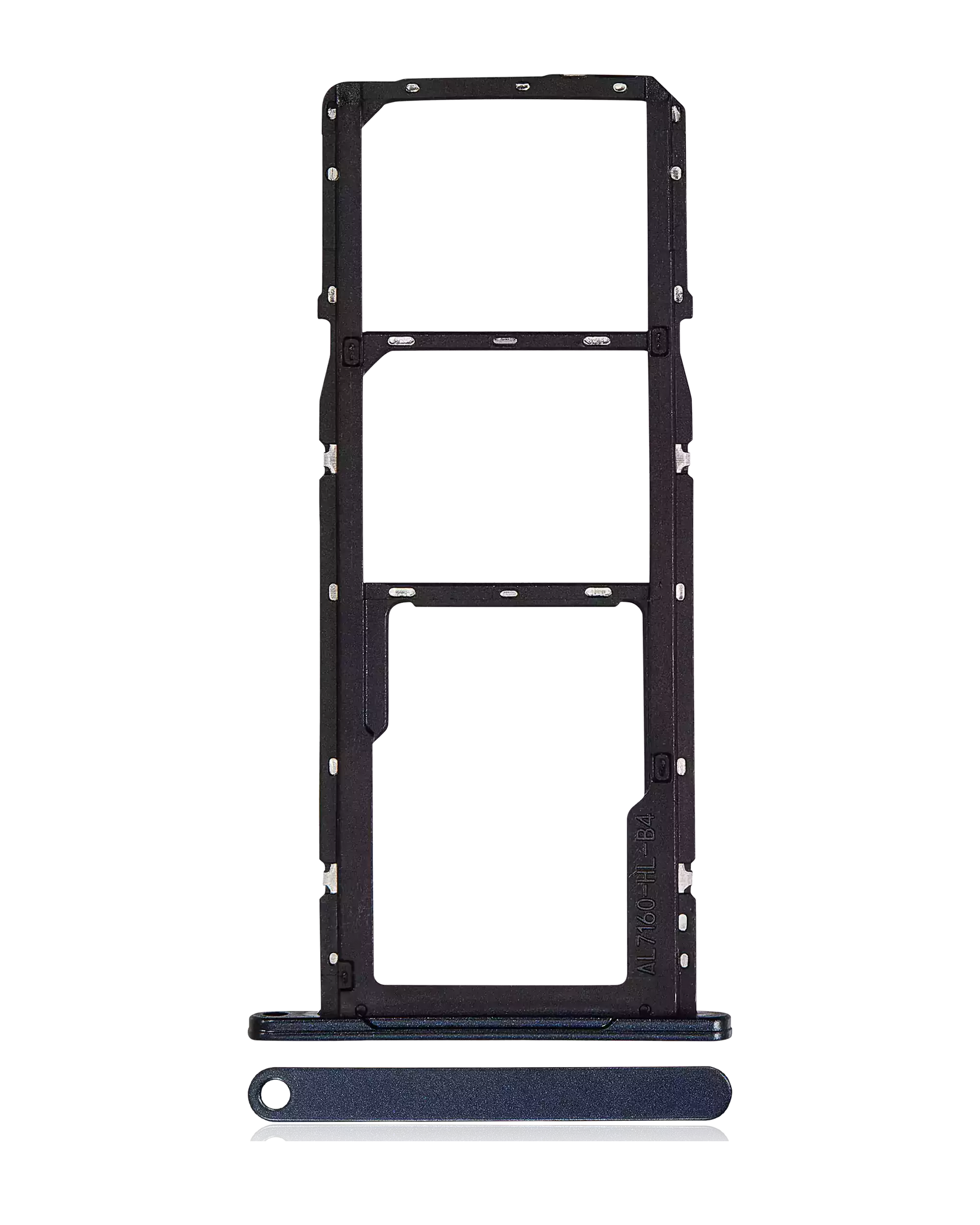 Dual Sim Card Tray Compatible For Samsung Galaxy A06 (A065 / 2024) (Premium) (Black)