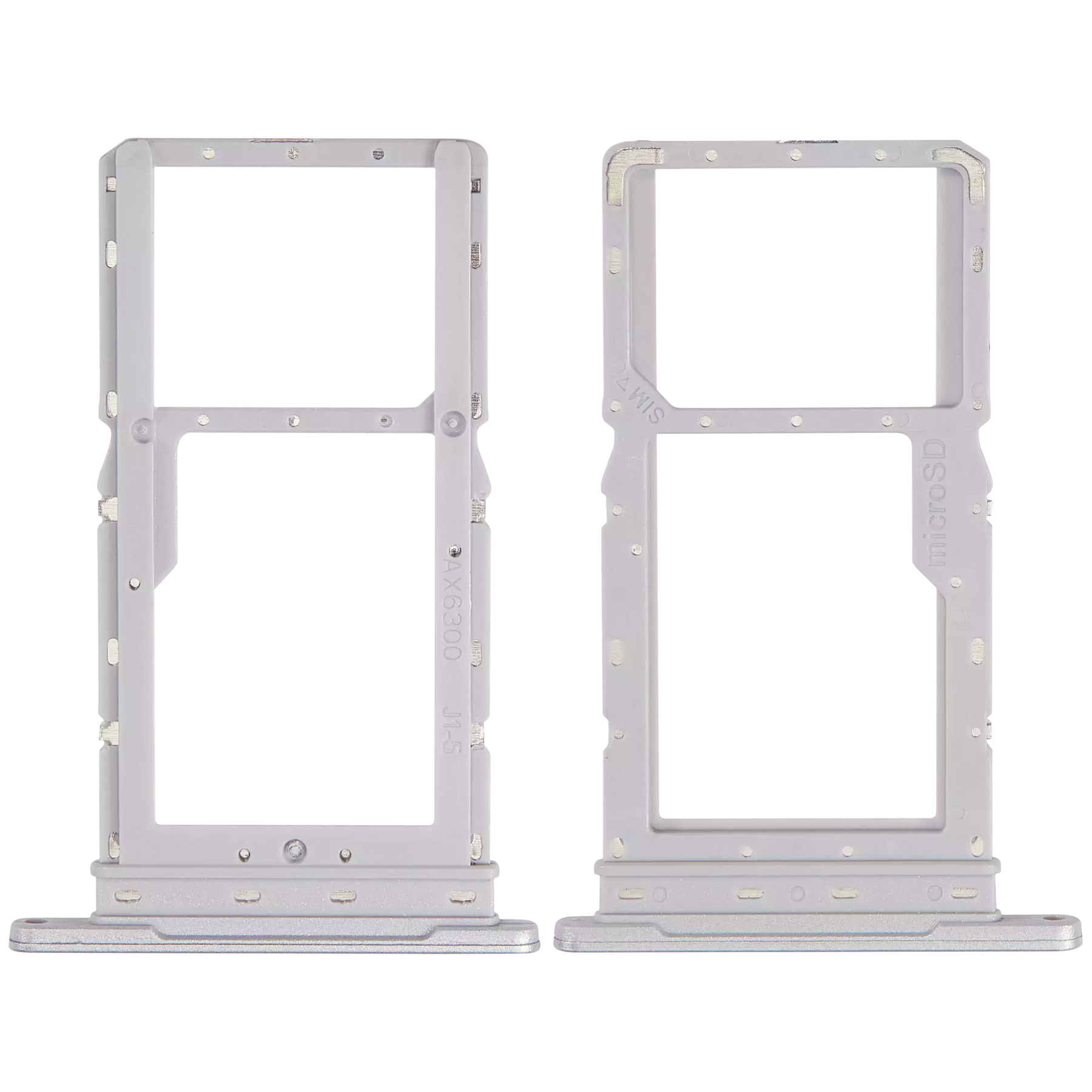 Dual Sim Card Tray Replacement Compatible For Samsung Galaxy Tab A8 10.5" (X205 / 2021) (Silver)