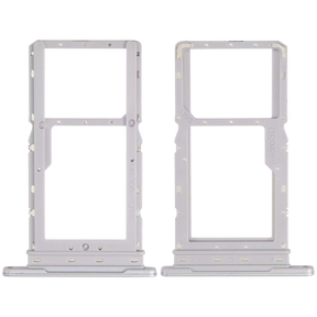 Dual Sim Card Tray Replacement Compatible For Samsung Galaxy Tab A8 10.5" (X205 / 2021) (Silver)