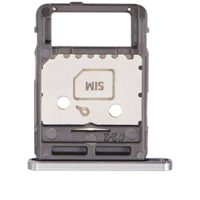 Dual Sim Card Tray Compatible For Samsung Galaxy Tab S8 (X700 / X706) (2022) / Tab S8 Plus 5G (X800 / X806) ( 2022) / Tab S8 Ultra (X900 / X906 ) (2022) (Silver)