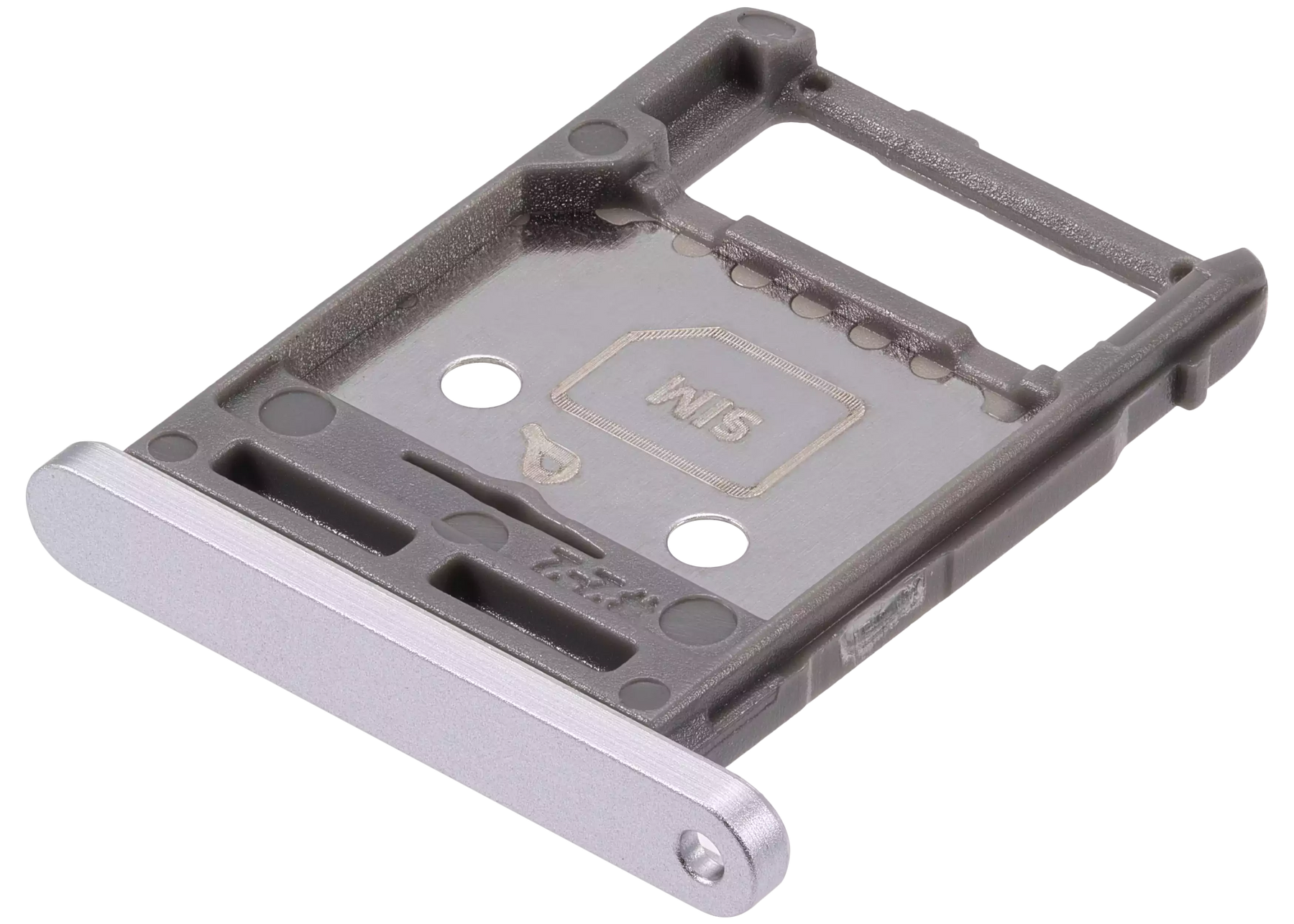 Dual Sim Card Tray Compatible For Samsung Galaxy Tab S8 (X700 / X706) (2022) / Tab S8 Plus 5G (X800 / X806) ( 2022) / Tab S8 Ultra (X900 / X906 ) (2022) (Silver)