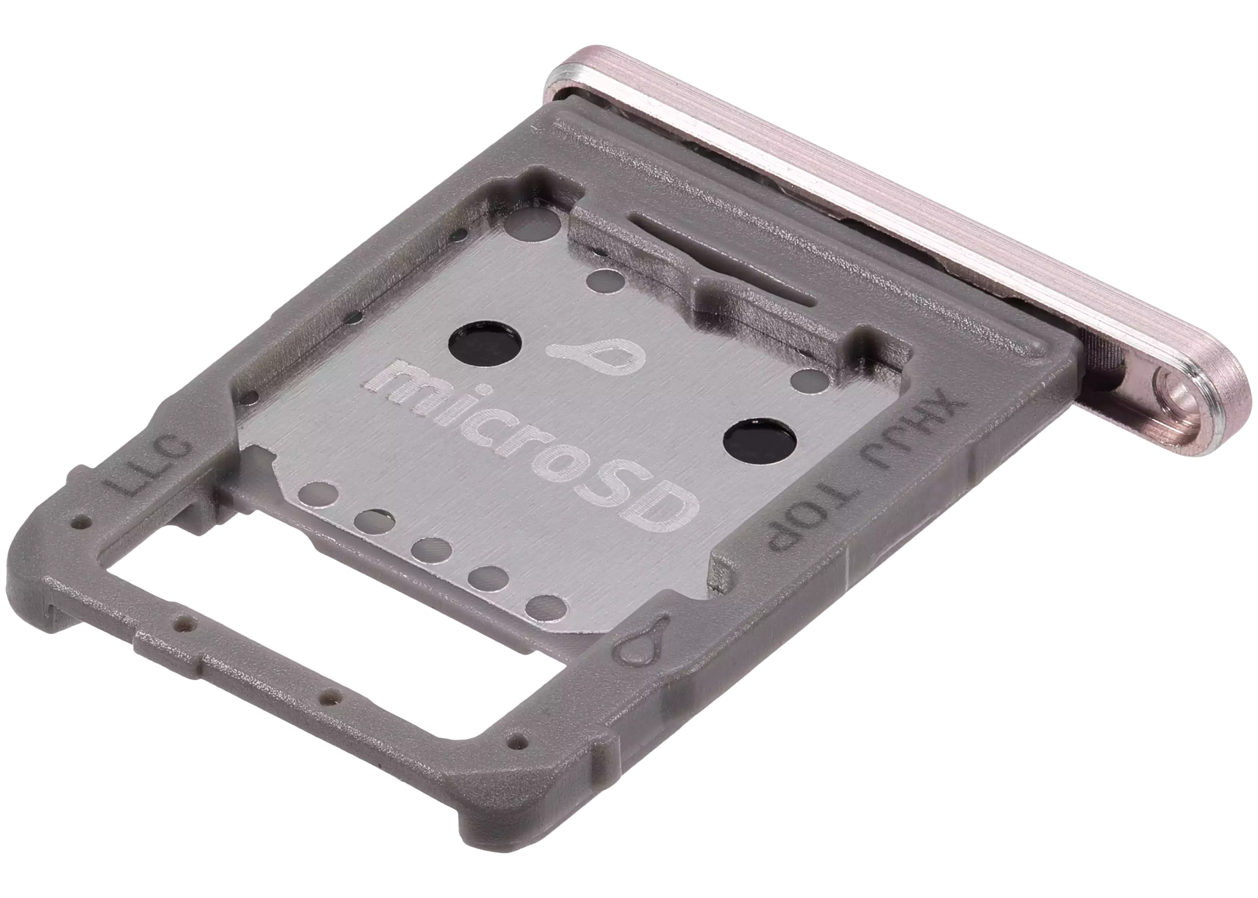 Micro SD Sim Card Tray Compatible For Samsung Galaxy Tab S8 (X700 / X706 / 2022) / Tab S8 Plus 5G (X800 / X806 / 2022) / Tab S8 Ultra (X900 / X906 ) (2022) (Pink Gold)