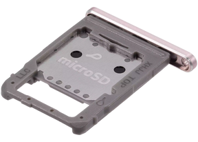 Micro SD Sim Card Tray Compatible For Samsung Galaxy Tab S8 (X700 / X706 / 2022) / Tab S8 Plus 5G (X800 / X806 / 2022) / Tab S8 Ultra (X900 / X906 ) (2022) (Pink Gold)