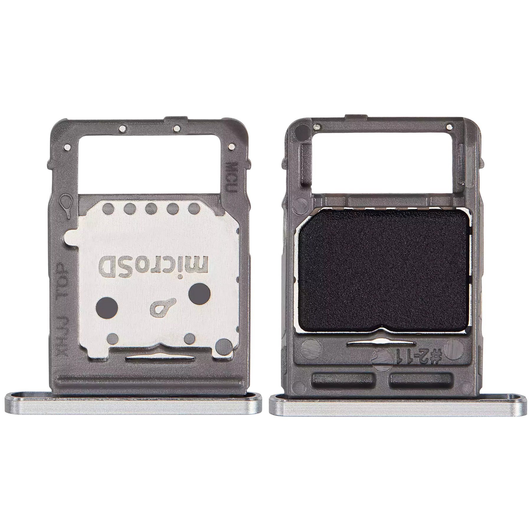 Micro SD Sim Card Tray Compatible For Samsung Galaxy Tab S8 (X700 / X706 / 2022) / Tab S8 Plus 5G (X800 / X806 / 2022) / Tab S8 Ultra (X900 / X906 ) (2022) (Silver)