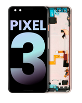 Replacement OLED Assembly With Frame Compatible For Google Pixel 3 (Genuine OEM) (Pink)