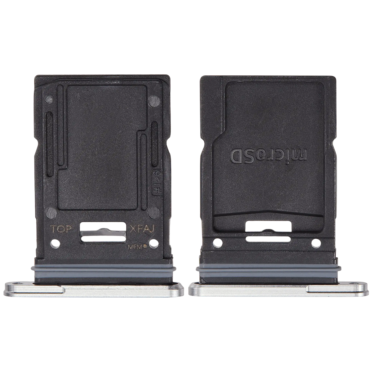 Micro SD Sim Card Tray Compatible For Samsung Galaxy Tab S9 FE Plus (X610) (WiFi Only) (2023) (Silver)