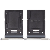 Micro SD Sim Card Tray Compatible For Samsung Galaxy Tab S9 FE Plus (X610) (WiFi Only) (2023) (Silver)