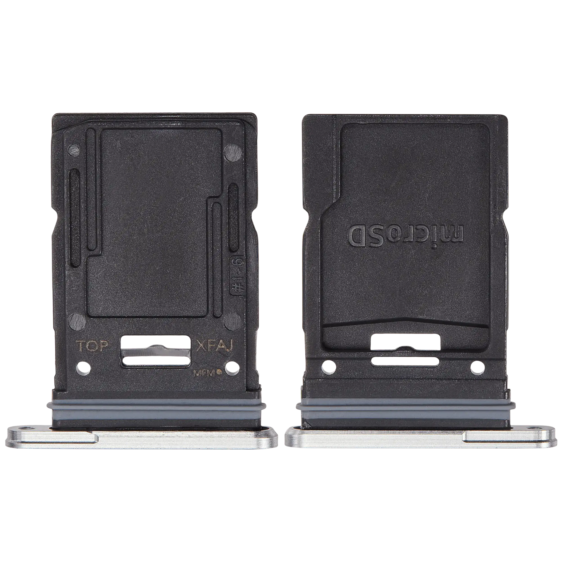 Micro SD Sim Card Tray Compatible For Samsung Galaxy Tab S9 FE Plus (X610) (WiFi Only) (2023) (Silver)