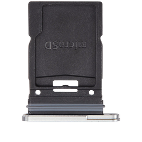 Micro SD Sim Card Tray Compatible For Samsung Galaxy Tab S9 FE Plus (X610) (WiFi Only) (2023) (Silver)