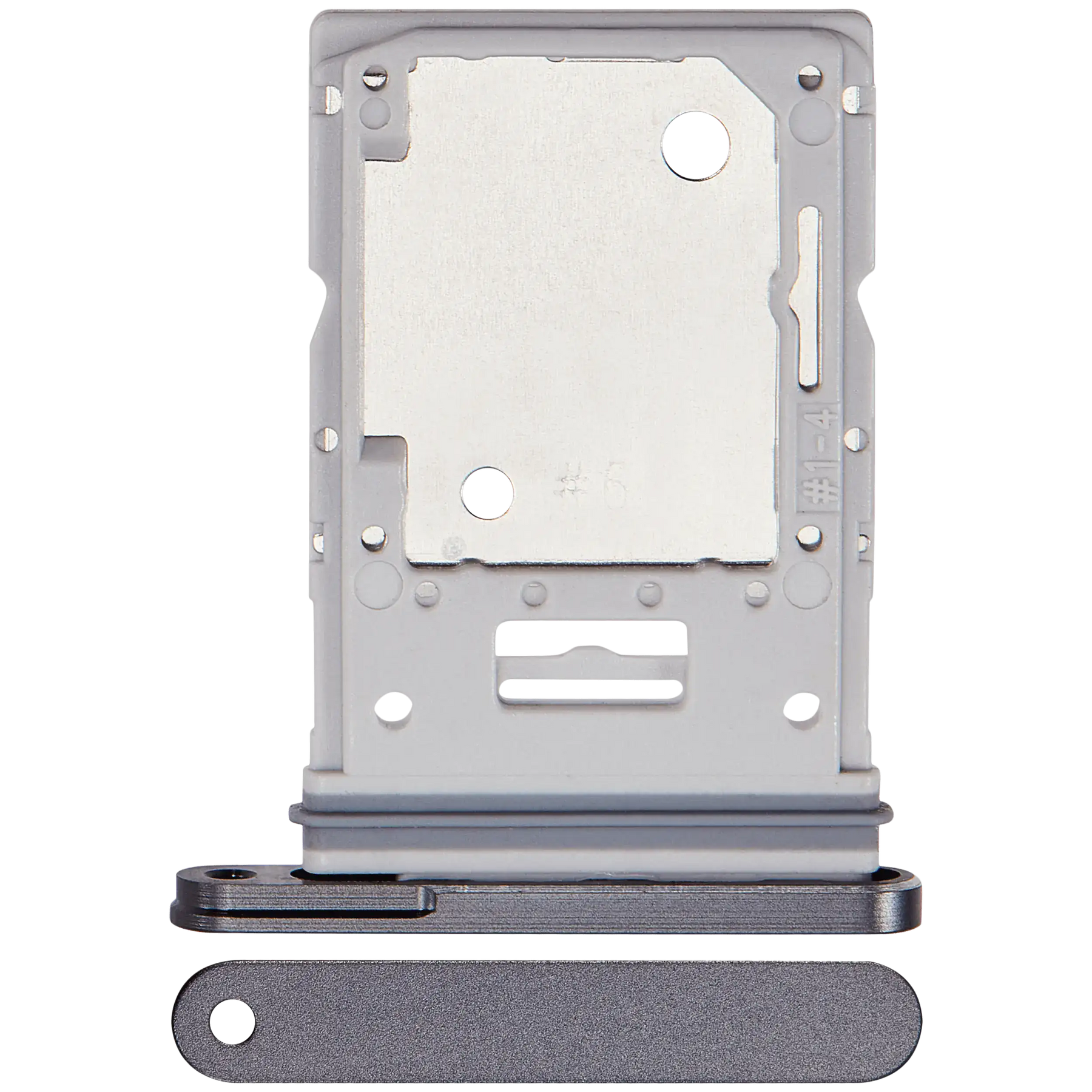 Dual Sim Card Tray Compatible For Samsung Galaxy Tab S9 FE Plus (X616) (2023) (Gray)