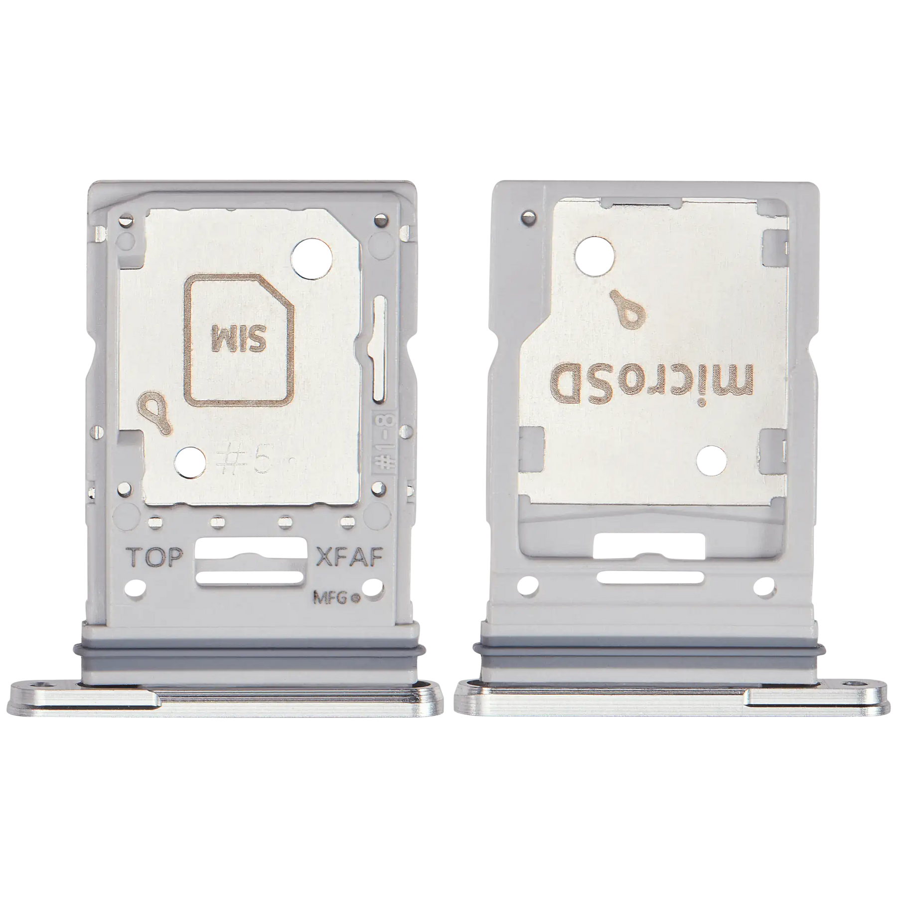 Dual Sim Card Tray Compatible For Samsung Galaxy Tab S9 FE Plus ( X616) (2023) (Silver)