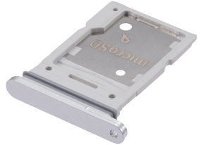 Dual Sim Card Tray Compatible For Samsung Galaxy Tab S9 FE Plus ( X616) (2023) (Silver)