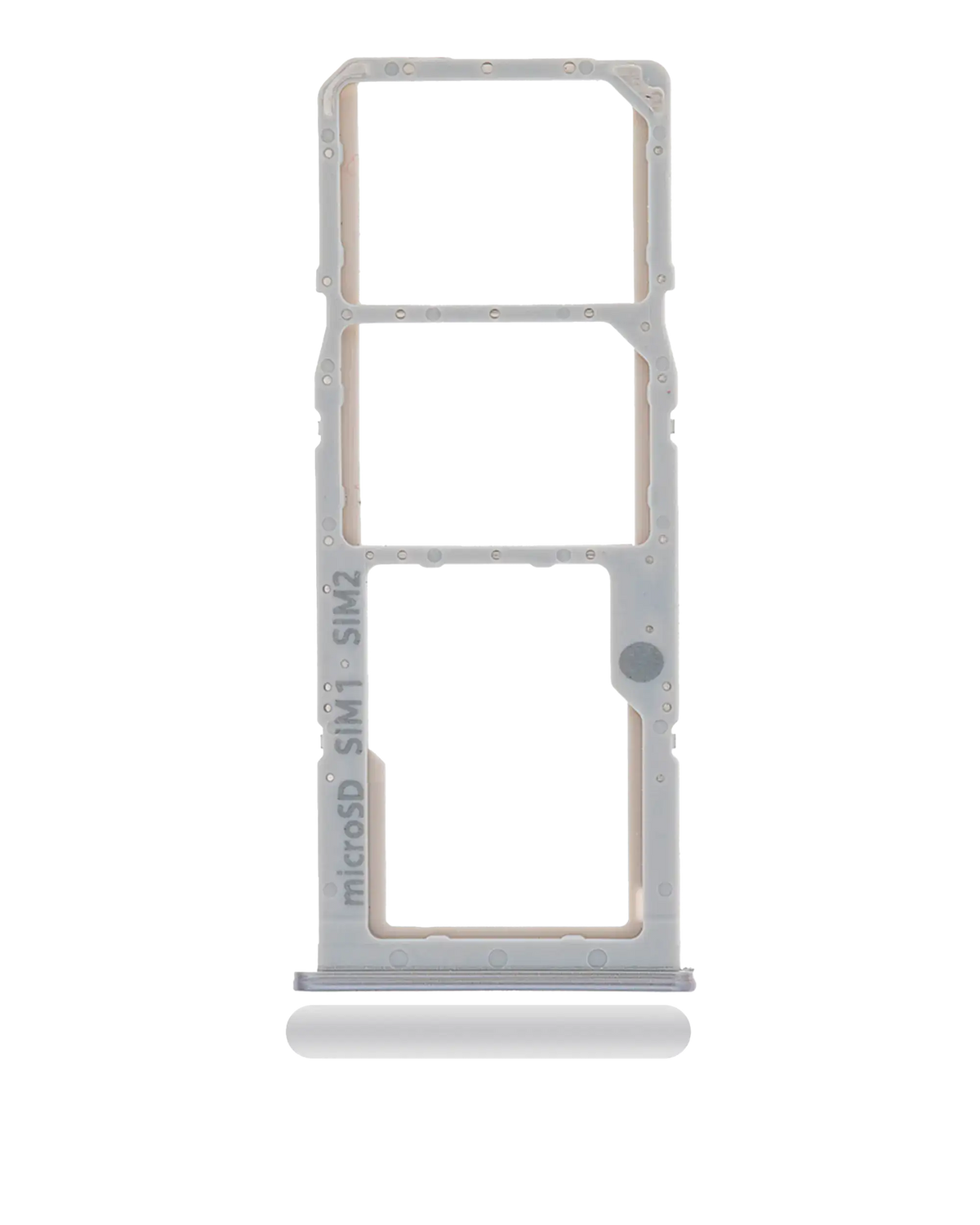 Dual Sim Card Tray Replacement Compatible For Samsung Galaxy A71 (A715 / 2020) (Prism Crush Silver)