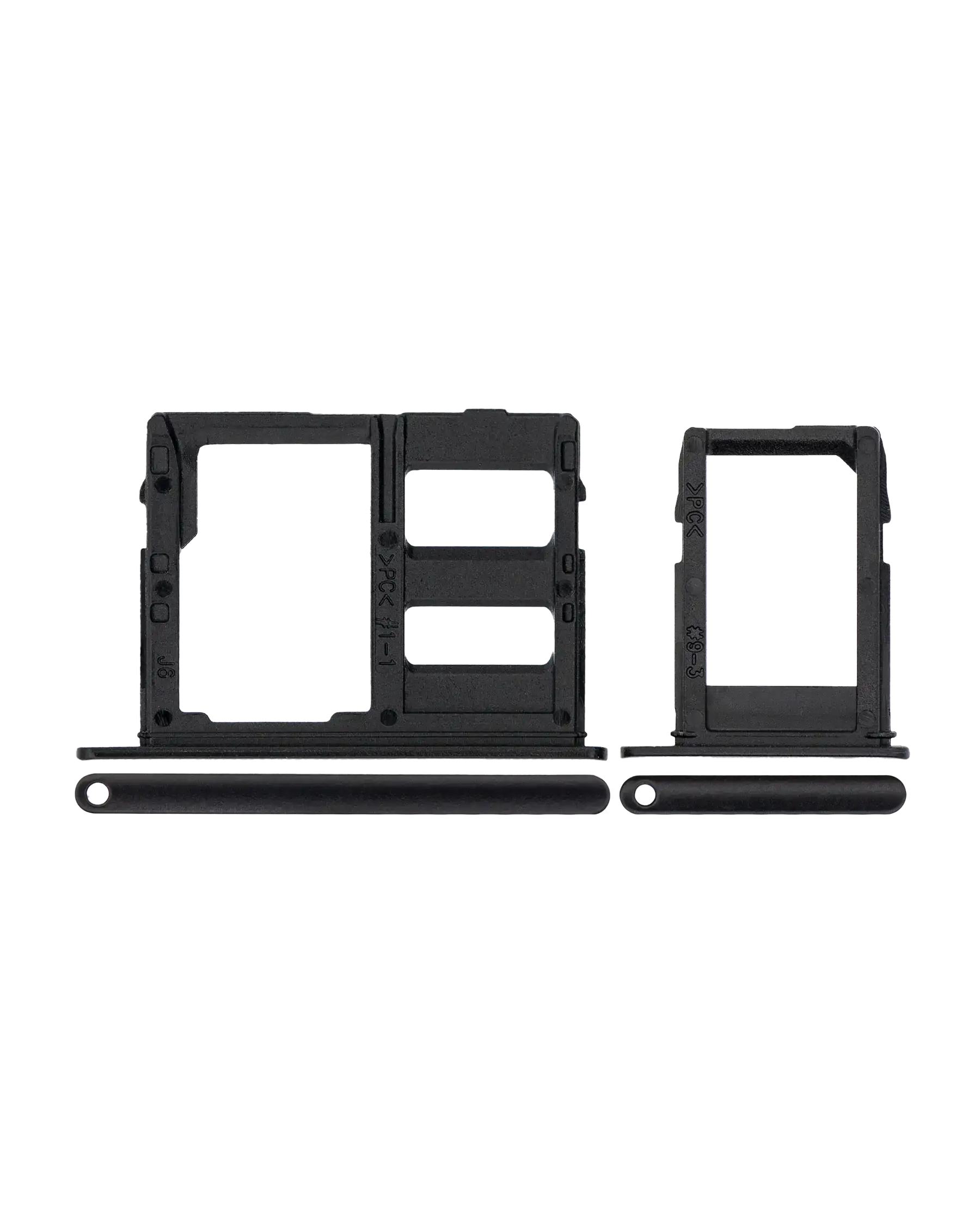 Sim Card Tray Replacement Compatible For Samsung Galaxy A6 (A600 / 2018) / A6 Plus (A605 / 2018) (Black)