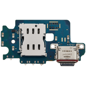 Charging Port Board With Sim Card Reader Compatible For Samsung Galaxy S24 5G (S9210) (Dual Card Version) (Premium)