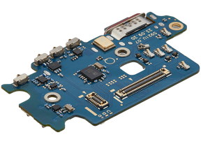 Charging Port Board With Sim Card Reader Compatible For Samsung Galaxy S24 5G (S9210) (Dual Card Version) (Premium)