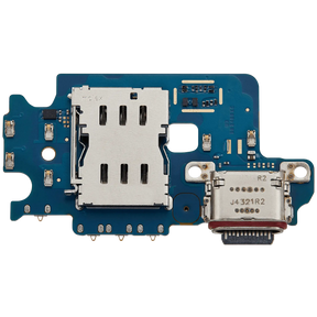 Charging Port Board With Sim Card Reader Compatible For Samsung Galaxy S24 5G (S921D) (International Version) (Premium)