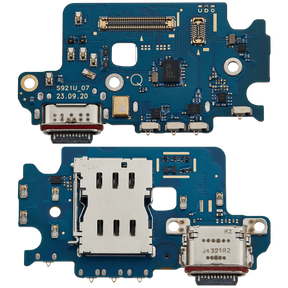 Charging Port Board With Sim Card Reader Compatible For Samsung Galaxy S24 5G (S921D) (International Version) (Premium)