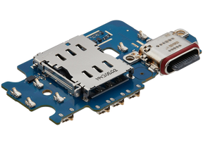 Charging Port Board With Sim Card Reader Compatible For Samsung Galaxy S24 5G (S921D) (International Version) (Premium)
