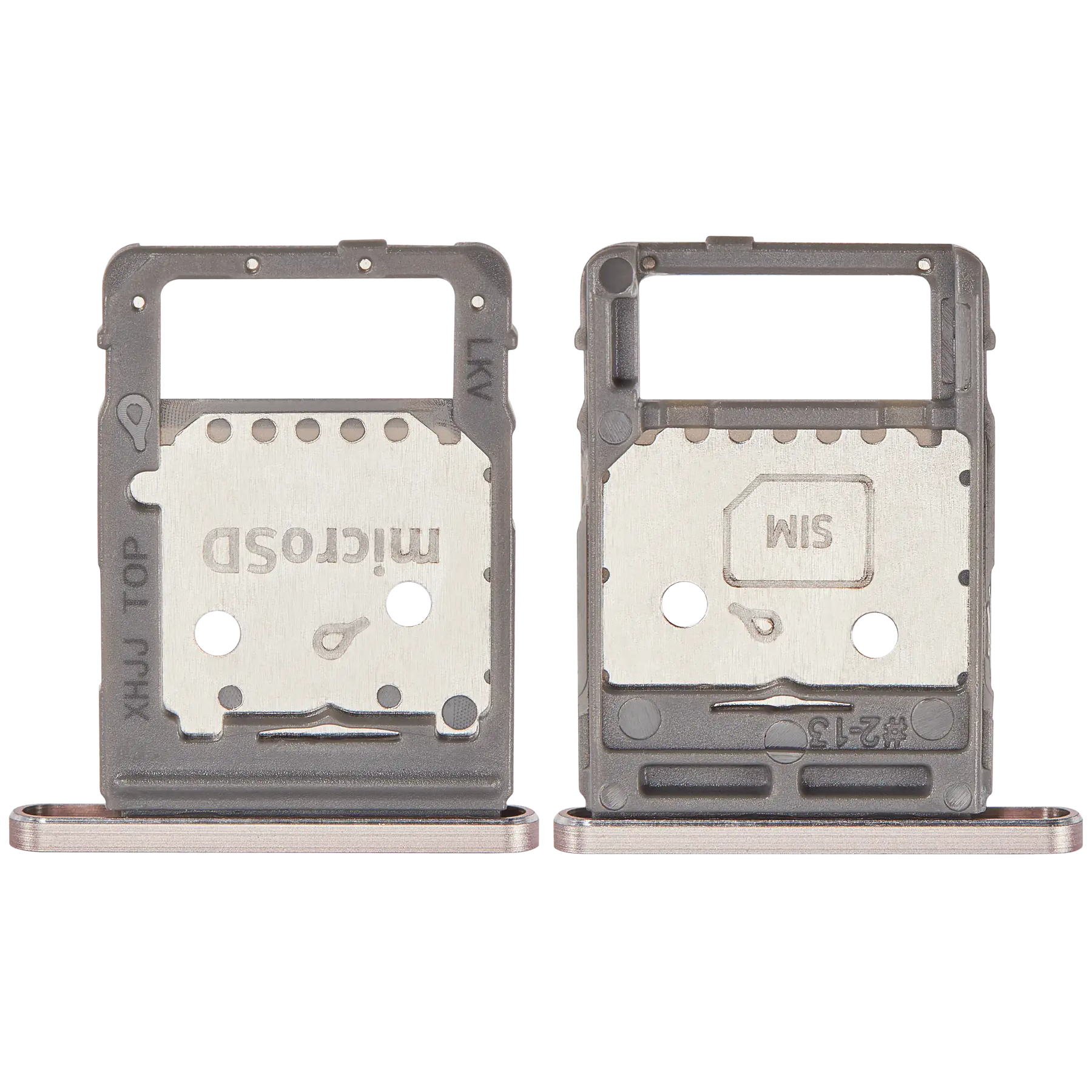 Dual Sim Card Tray Compatible For Samsung Galaxy Tab S8 (X700 / X706) (2022) / Tab S8 Plus 5G (X800 / X806) ( 2022) / Tab S8 Ultra (X900 / X906 ) (2022) (Pink Gold)