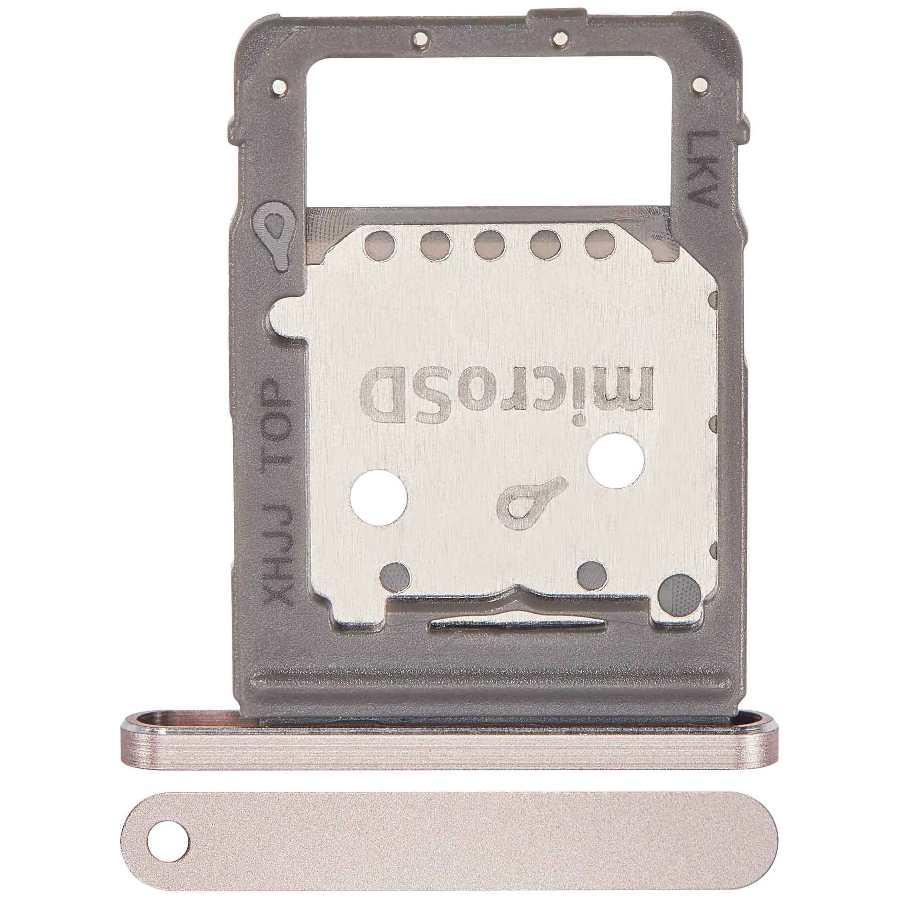 Dual Sim Card Tray Compatible For Samsung Galaxy Tab S8 (X700 / X706) (2022) / Tab S8 Plus 5G (X800 / X806) ( 2022) / Tab S8 Ultra (X900 / X906 ) (2022) (Pink Gold)