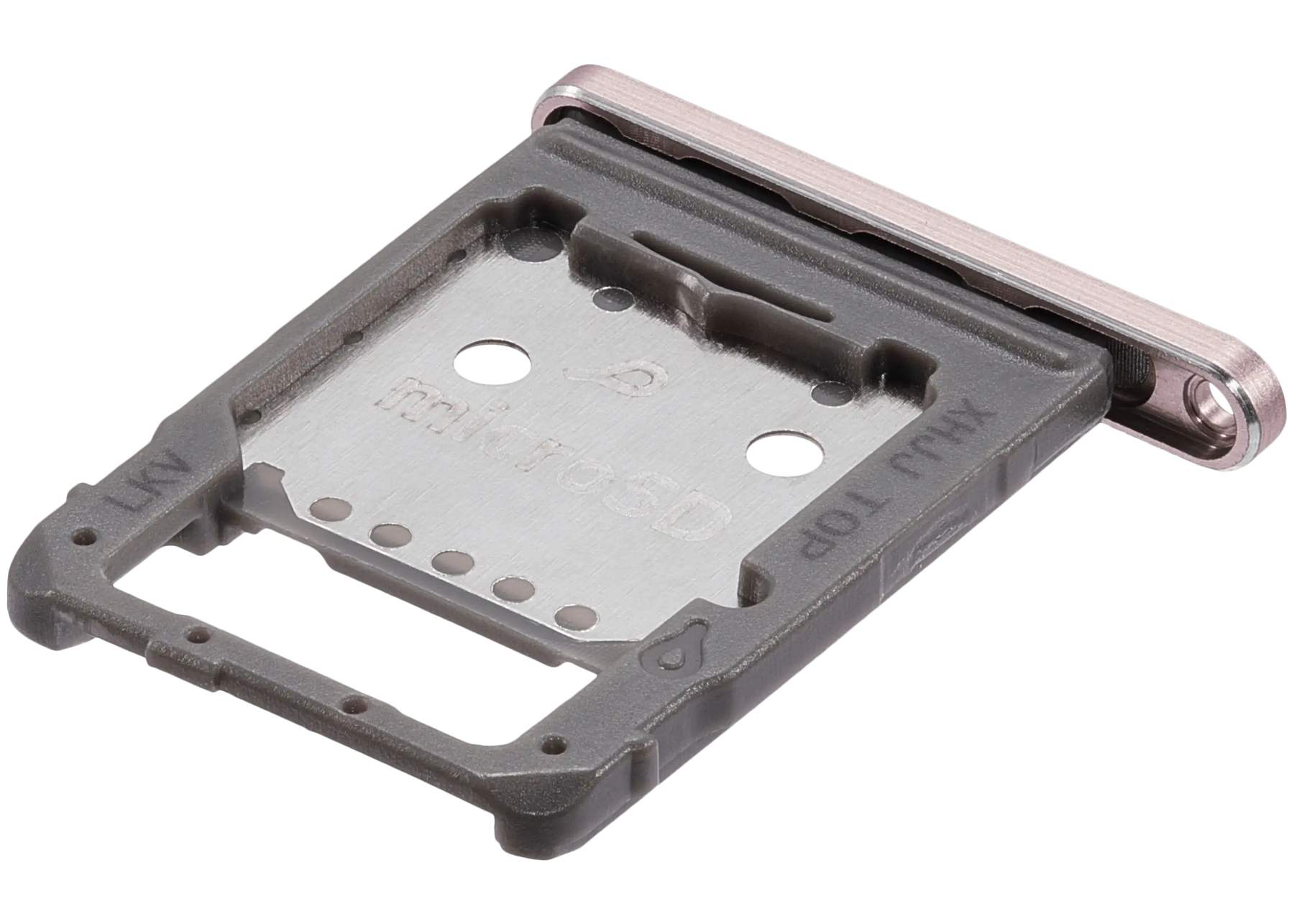 Dual Sim Card Tray Compatible For Samsung Galaxy Tab S8 (X700 / X706) (2022) / Tab S8 Plus 5G (X800 / X806) ( 2022) / Tab S8 Ultra (X900 / X906 ) (2022) (Pink Gold)