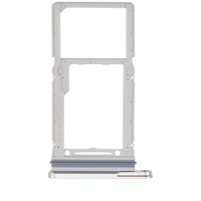 Dual Sim Card Tray Compatible For Samsung Galaxy Tab S9 FE 10.9" (X516) (2023) (Silver)