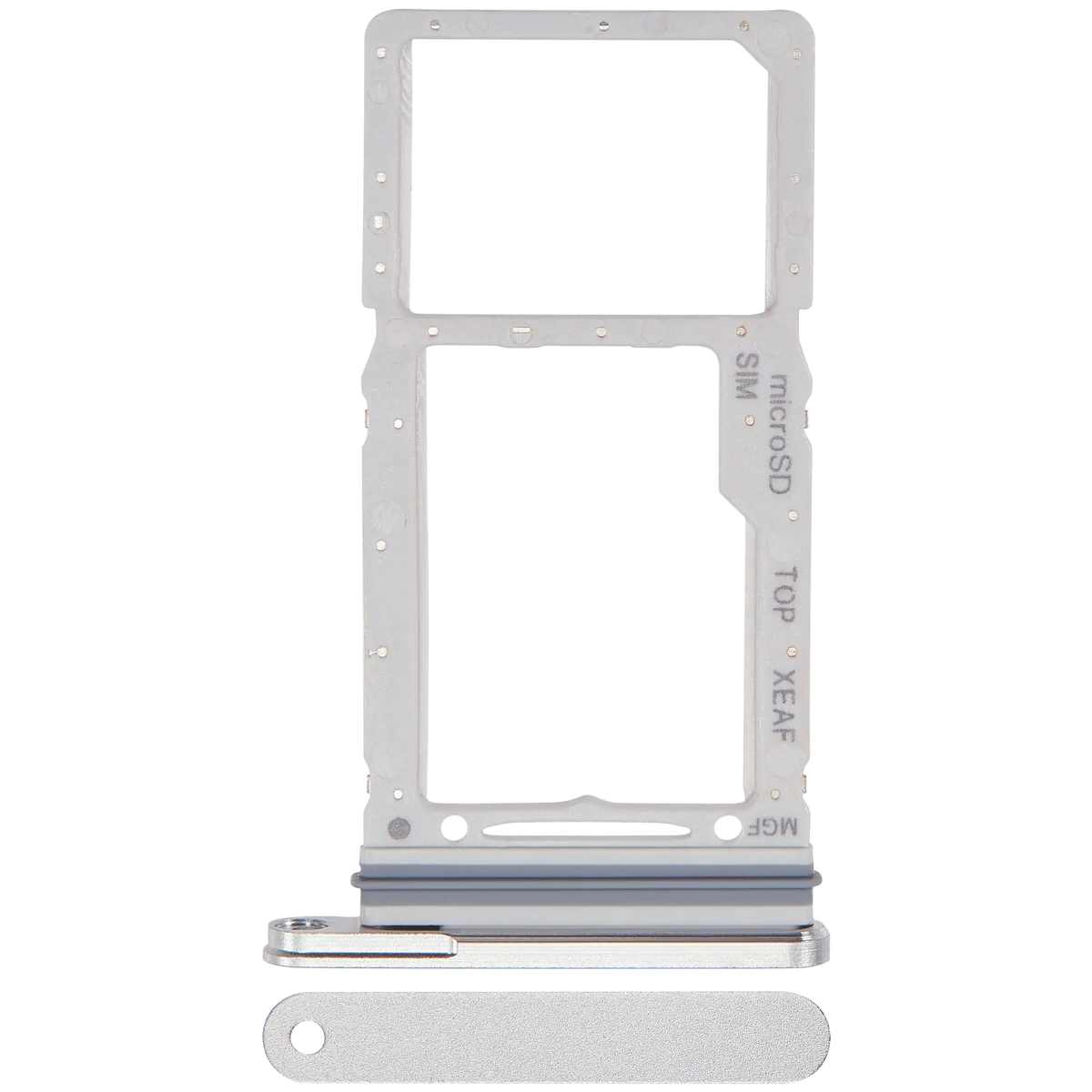 Dual Sim Card Tray Compatible For Samsung Galaxy Tab S9 FE 10.9" (X516) (2023) (Silver)