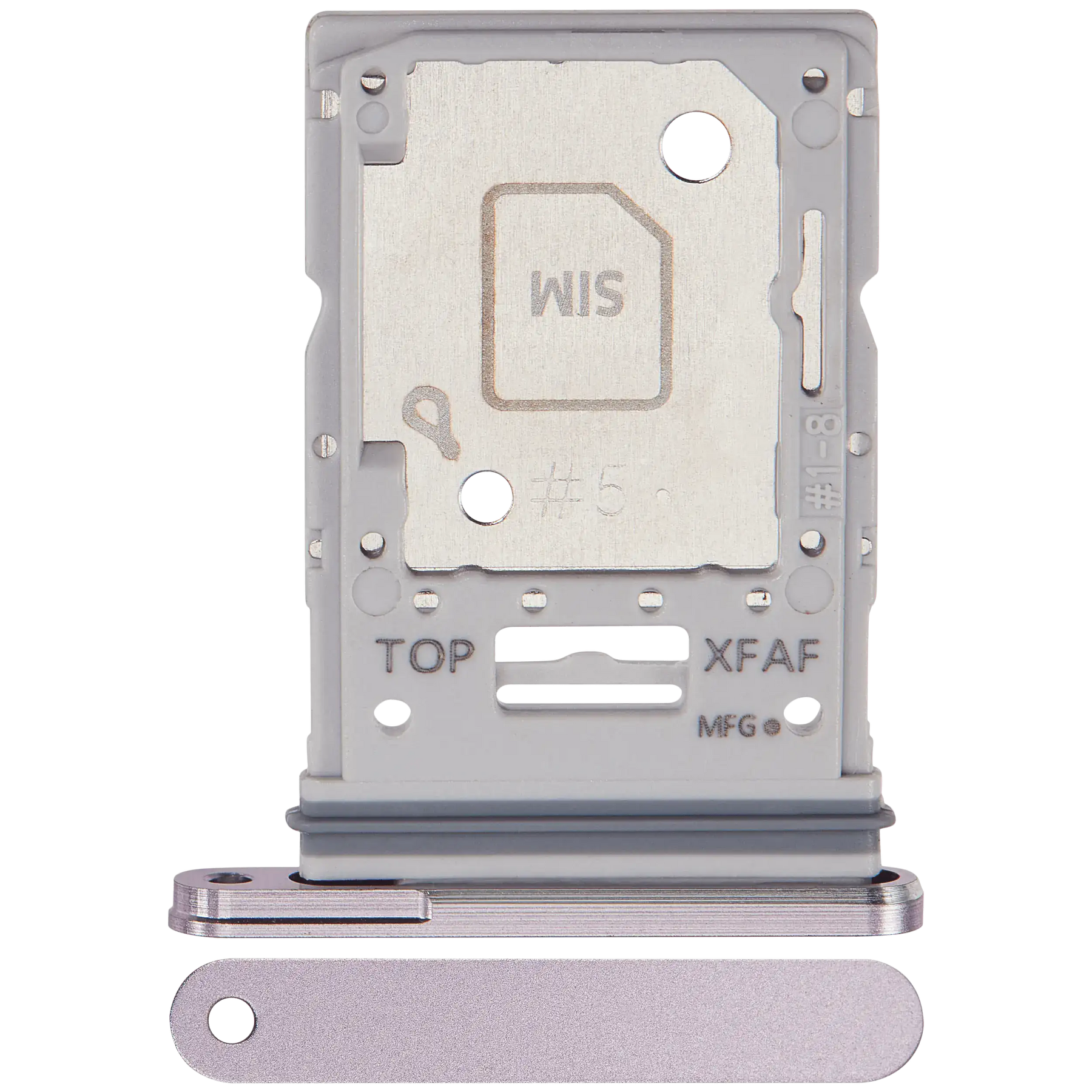 Dual Sim Card Tray Compatible For Samsung Galaxy Tab S9 FE Plus (X616) (2023) (Lavender)