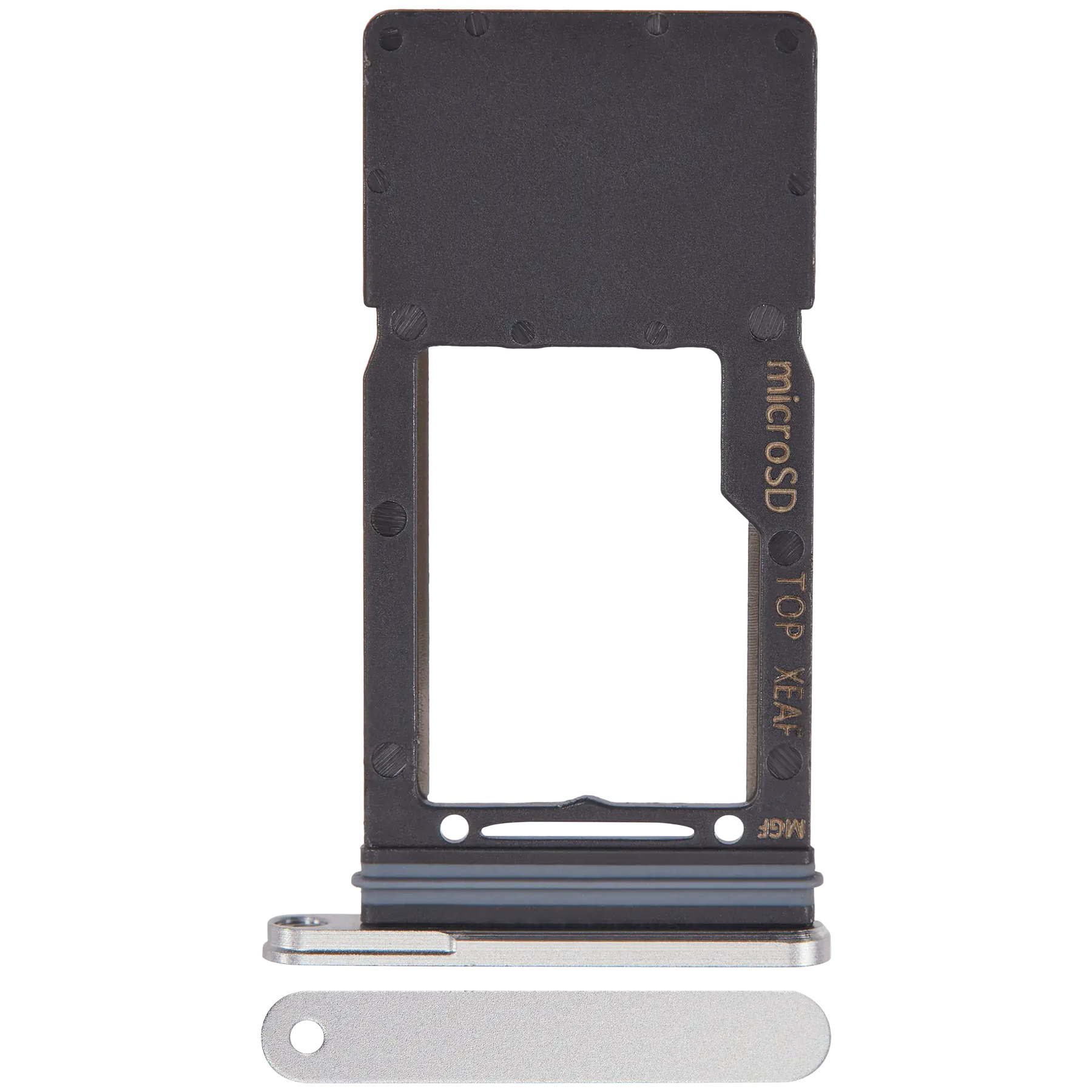 Micro SD Sim Card Tray Compatible For Samsung Galaxy Tab S9 FE 10.9" (X510) (2023) (WiFi Only) (Silver)