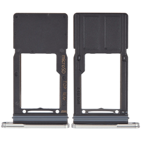 Micro SD Sim Card Tray Compatible For Samsung Galaxy Tab S9 FE 10.9" (X510) (2023) (WiFi Only) (Silver)
