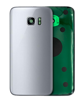 Back Cover Glass With Camera Lens Compatible For Samsung Galaxy S7 Replacement  (No Logo) (Vemake) (Silver)