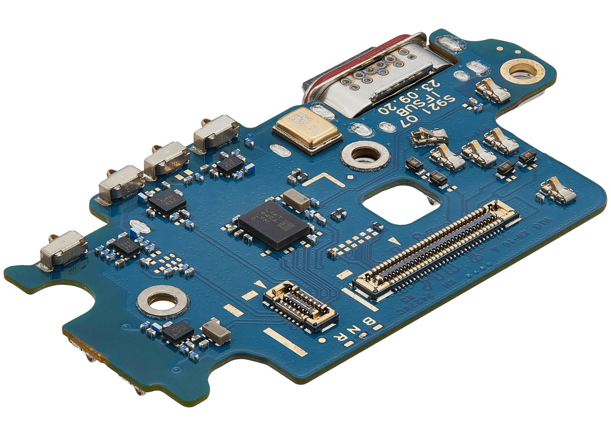 Charging Port Board With Sim Card Reader Compatible For Samsung Galaxy S24 5G (S921N) (Korean Version) (Premium)