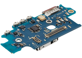 Charging Port Board With Sim Card Reader Compatible For Samsung Galaxy S24 Plus 5G (S9260) (Dual Card Version) (Premium)