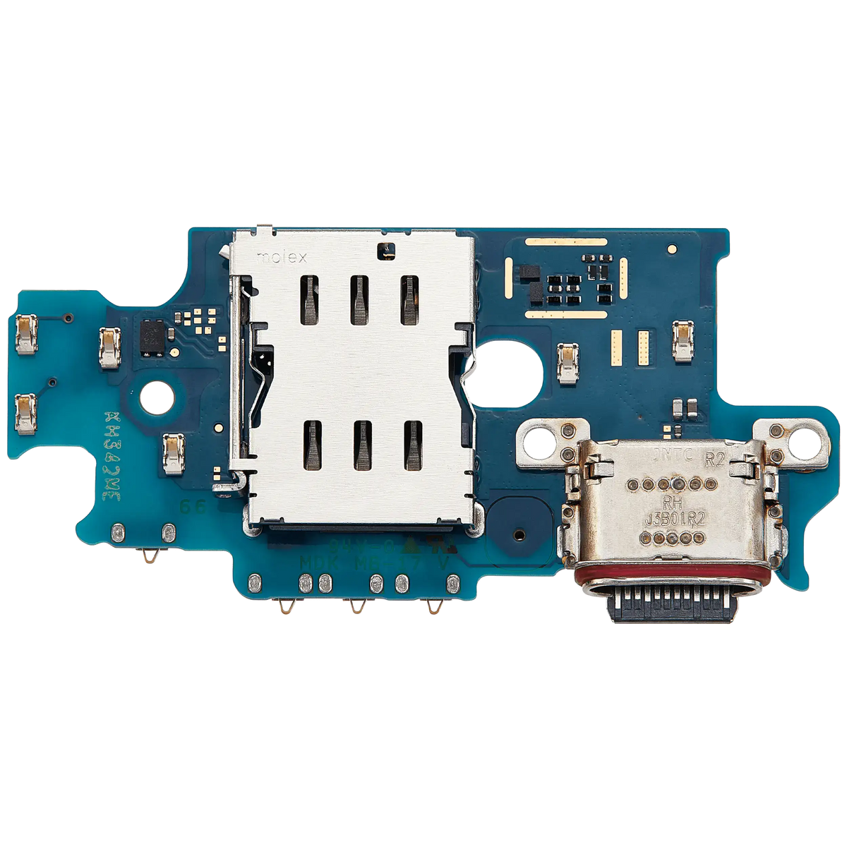 Charging Port Board With Sim Card Reader Compatible For Samsung Galaxy S24 Plus 5G (S926N) (Korean Version) (Premium)