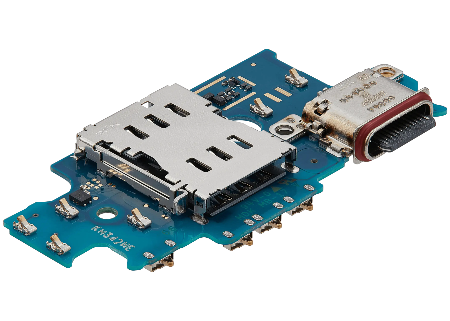 Charging Port Board With Sim Card Reader Compatible For Samsung Galaxy S24 Plus 5G (S926N) (Korean Version) (Premium)