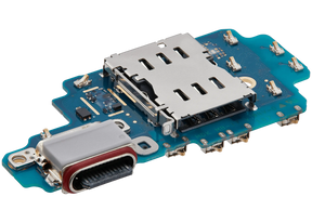 Charging Port Board With Sim Card Reader Compatible For Samsung Galaxy S24 Ultra 5G (S928D) (International Version) (Premium)